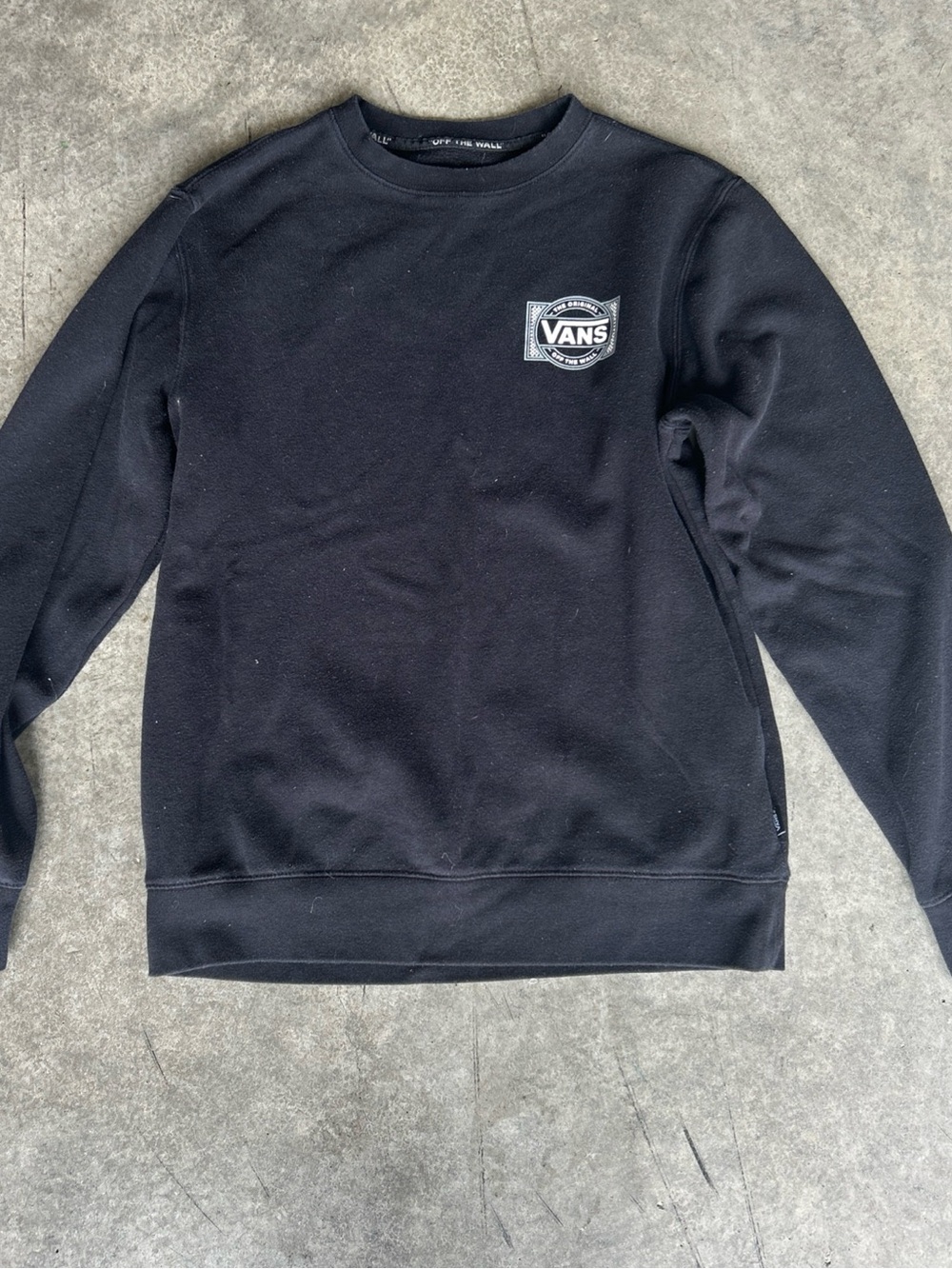 Vans Crewneck Sweatshirt in Black with Logo